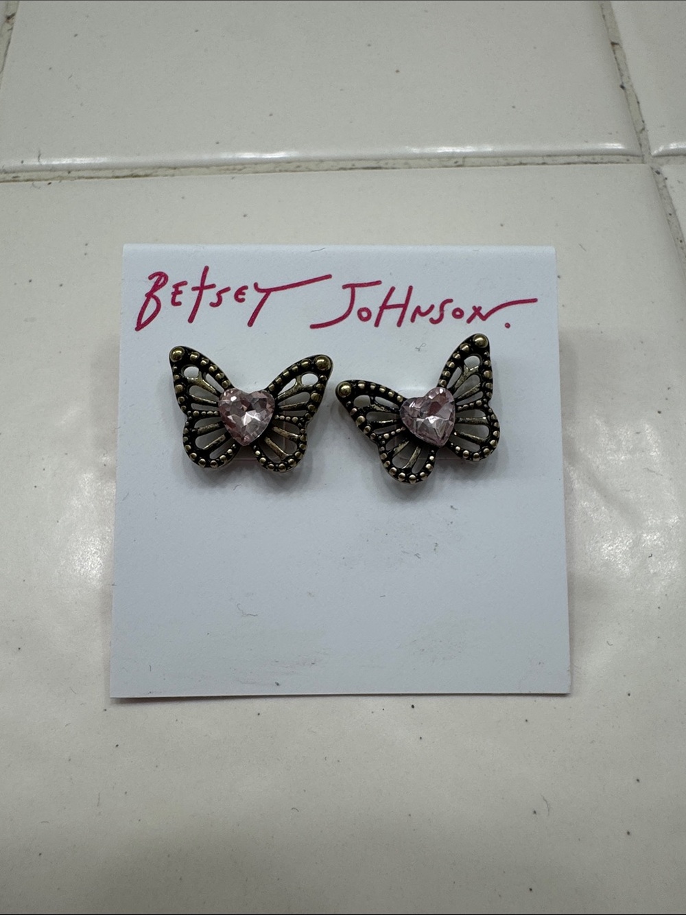 Betsey Johnson Butterfly Studs